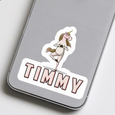 Autocollant Timmy Licorne de yoga Image