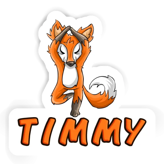 Sticker Yoga Fox Timmy Gift package Image