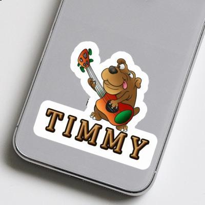 Chien guitariste Autocollant Timmy Image