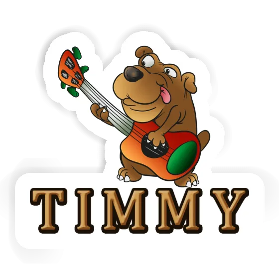 Chien guitariste Autocollant Timmy Notebook Image