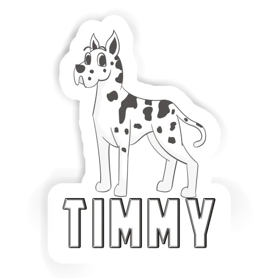 Aufkleber Dogge Timmy Notebook Image