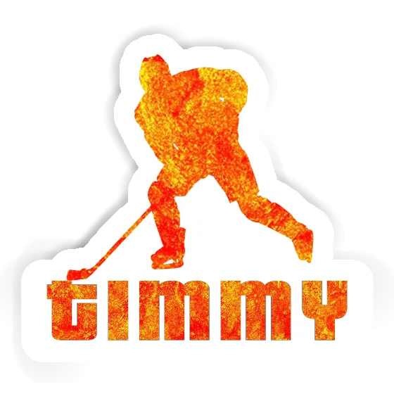 Hockey Player Sticker Timmy Notebook Image