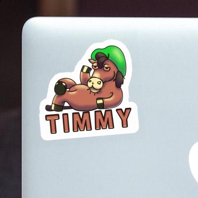 Sticker Timmy Lying horse Notebook Image
