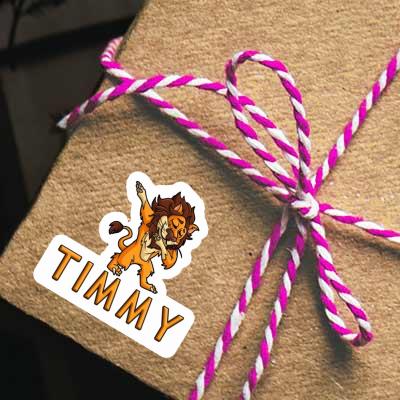 Sticker Dabbing Lion Timmy Notebook Image