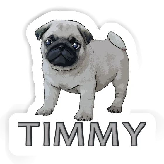 Aufkleber Mops Timmy Gift package Image