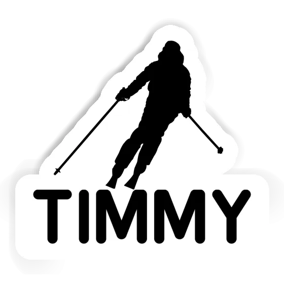 Sticker Skier Timmy Notebook Image