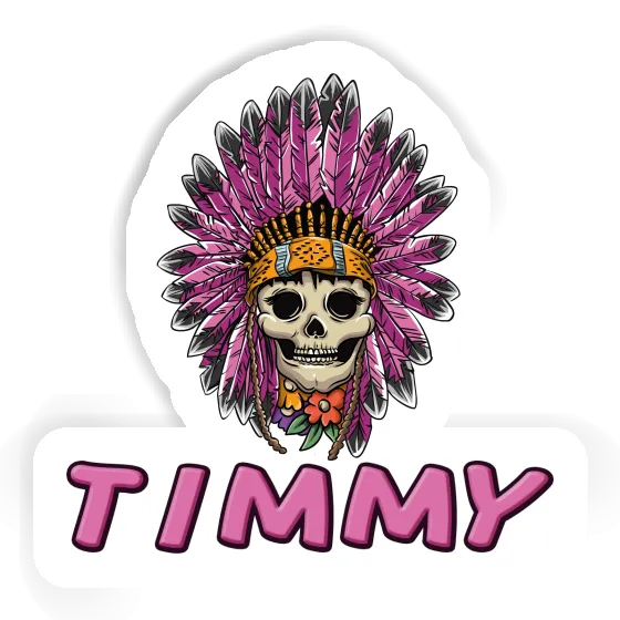 Damen Totenkopf Aufkleber Timmy Image