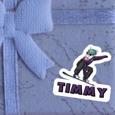 Snowboarderin Aufkleber Timmy Laptop Image