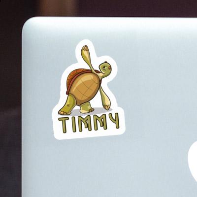 Timmy Sticker Yoga Turtle Image