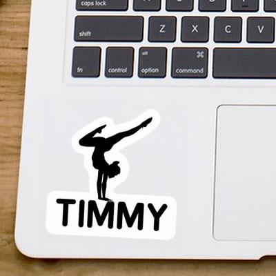 Timmy Sticker Yoga Woman Laptop Image