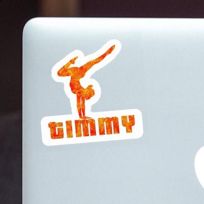 Sticker Yoga Woman Timmy Laptop Image