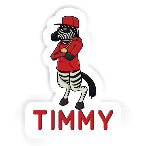 Zebra Sticker Timmy Image