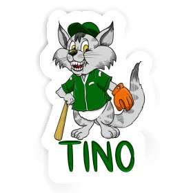 Tino Sticker Baseball Cat Image