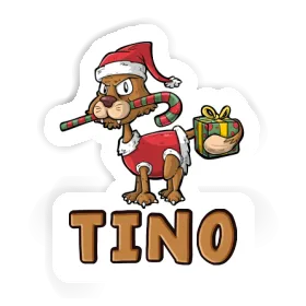 Autocollant Tino Chat de Noël Image