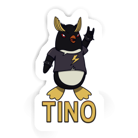 Sticker Rocking Penguin Tino Image