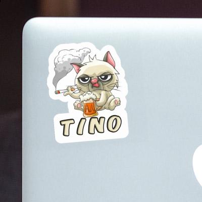 Aufkleber Rauchende Katze Tino Notebook Aufkleber Rauchende Katze Tino Notebook Image
