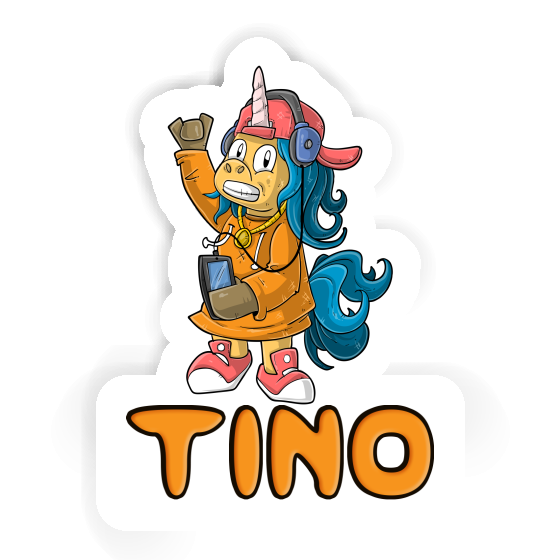 Sticker Tino Hip-Hop Einhorn Notebook Sticker Tino Hip-Hop Einhorn Gift package Image