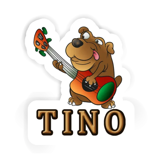 Aufkleber Gitarrenhund Tino Notebook Image