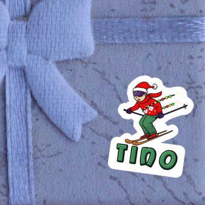 Weihnachtsskifahrer Aufkleber Tino Laptop Weihnachtsskifahrer Aufkleber Tino Laptop Image