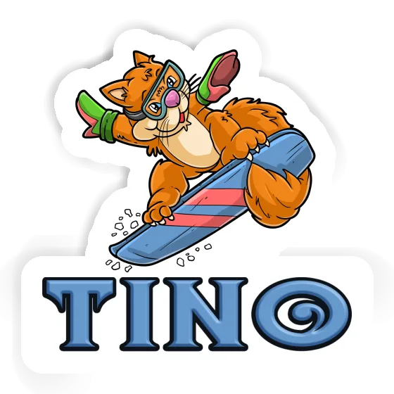 Tino Autocollant Snowboardeuse Notebook Tino Autocollant Snowboardeuse Notebook Image