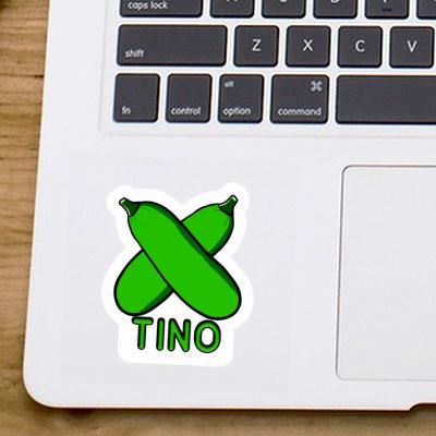 Tino Autocollant Courgette Laptop Image