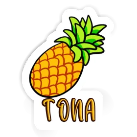 Aufkleber Ananas Tona Image