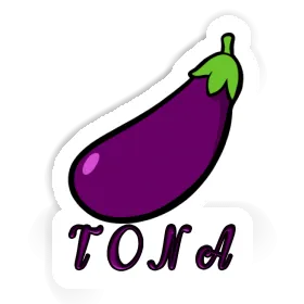 Aubergine Sticker Tona Image