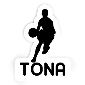 Tona Autocollant Joueur de basket-ball Image