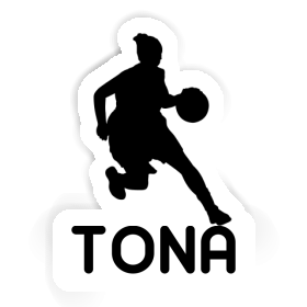 Autocollant Joueuse de basket-ball Tona Image