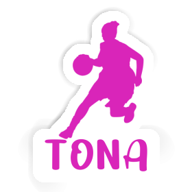 Autocollant Tona Joueuse de basket-ball Image