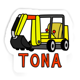 Tona Sticker Mini-Excavator Image