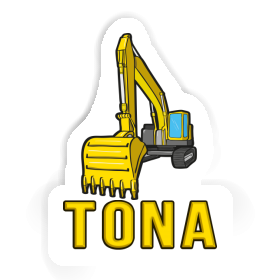 Sticker Excavator Tona Image