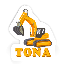 Sticker Excavator Tona Image