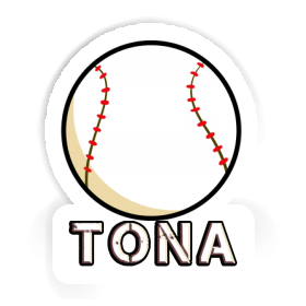 Tona Sticker Baseball Image