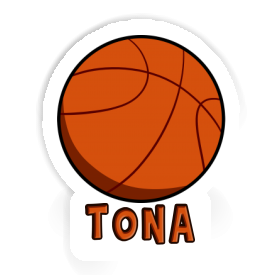 Tona Aufkleber Basketball Ball Image