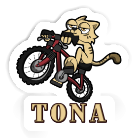 Fahrradkatze Sticker Tona Image