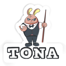 Billiards Player Sticker Tona Image