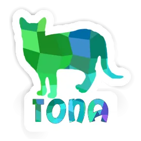 Autocollant Tona Chat Image