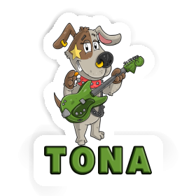 Sticker Tona Guitarist Image