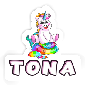 Tona Autocollant Bébé licorne Image