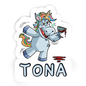 Einhorn Aufkleber Tona Image