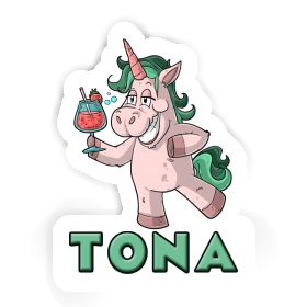 Autocollant Licorne festive Tona Image