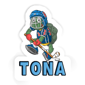 Hockey Player Sticker Tona Image