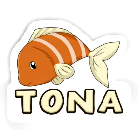 Poisson Autocollant Tona Image