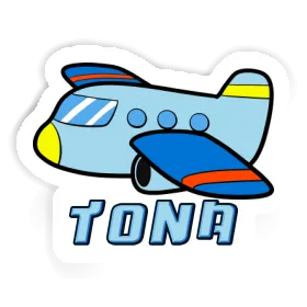 Aufkleber Flugzeug Tona Image