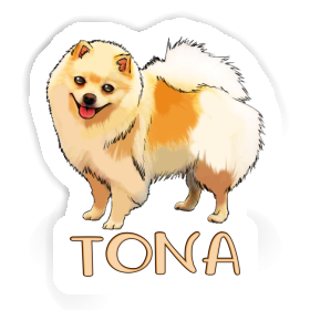 German Spitz Sticker Tona Image