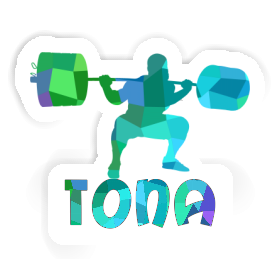 Sticker Tona Weightlifter Image