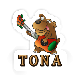 Sticker Tona Guitarist Image