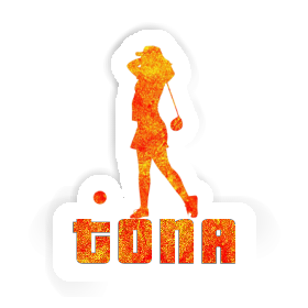 Tona Sticker Golfer Image