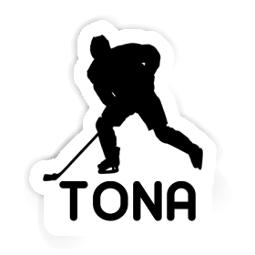 Aufkleber Eishockeyspieler Tona Image